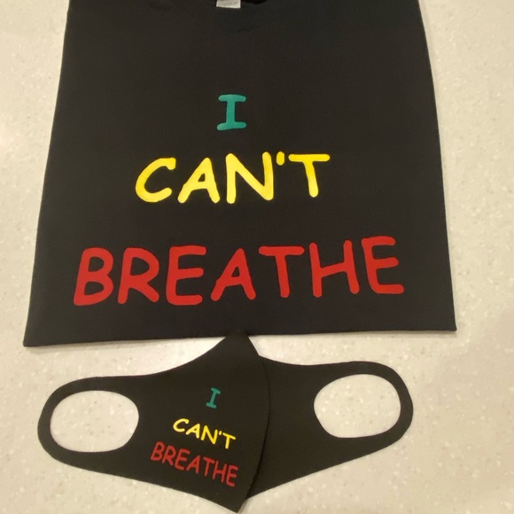“ I can’t breathe “ tee and mask bundle - Picture 2 of 4